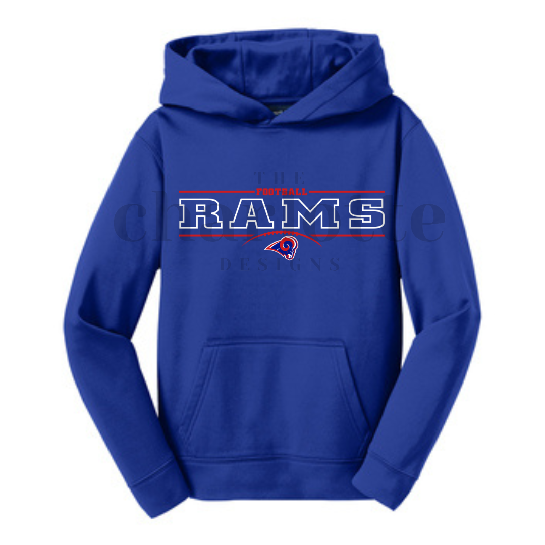 Mens Rams Football Sweatshirt Options
