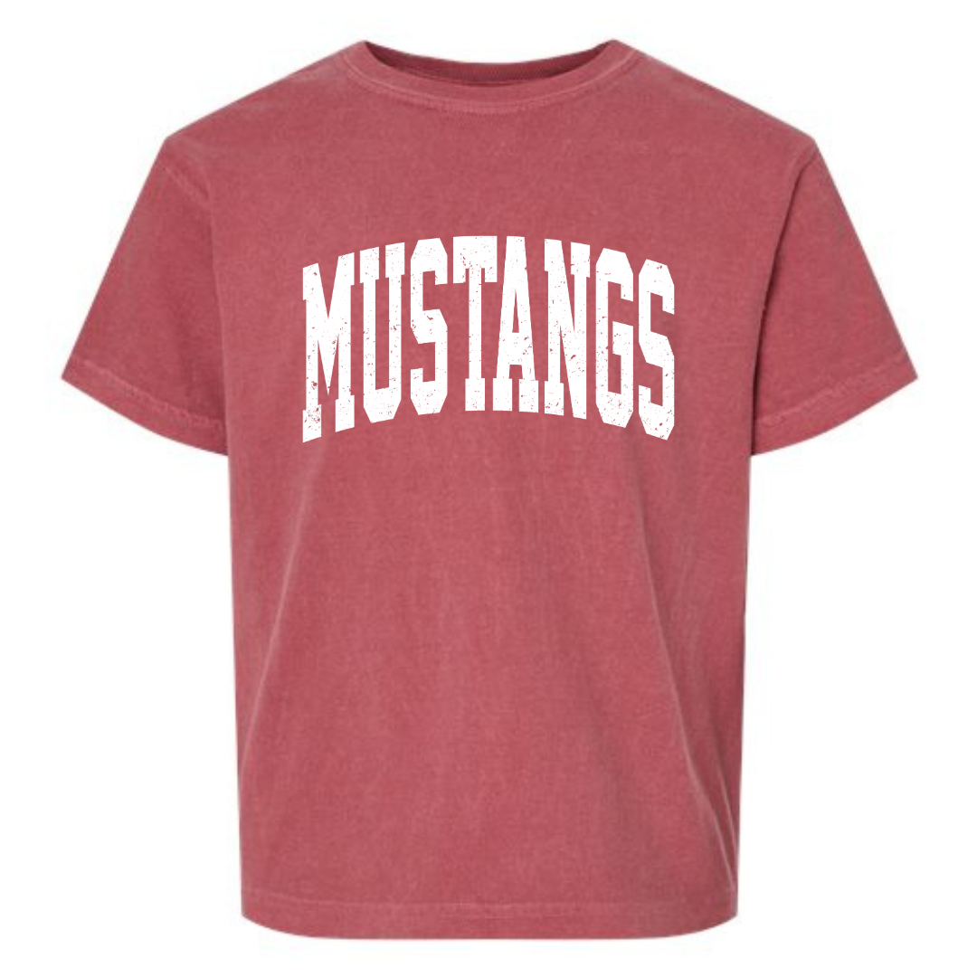 Youth Comfort Color Distressed Mustangs
