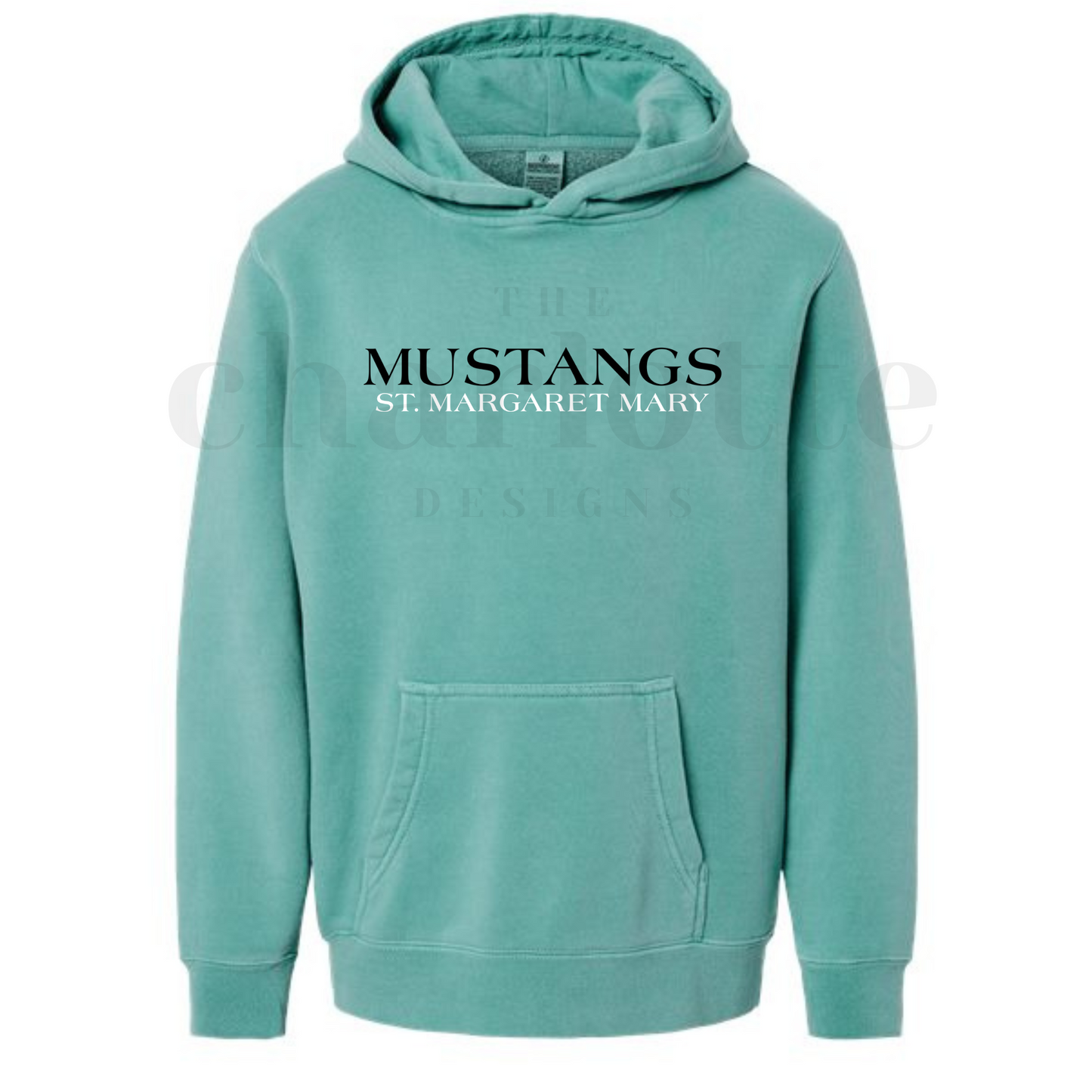 Youth Mustangs SMM Garment dyed Hoodie