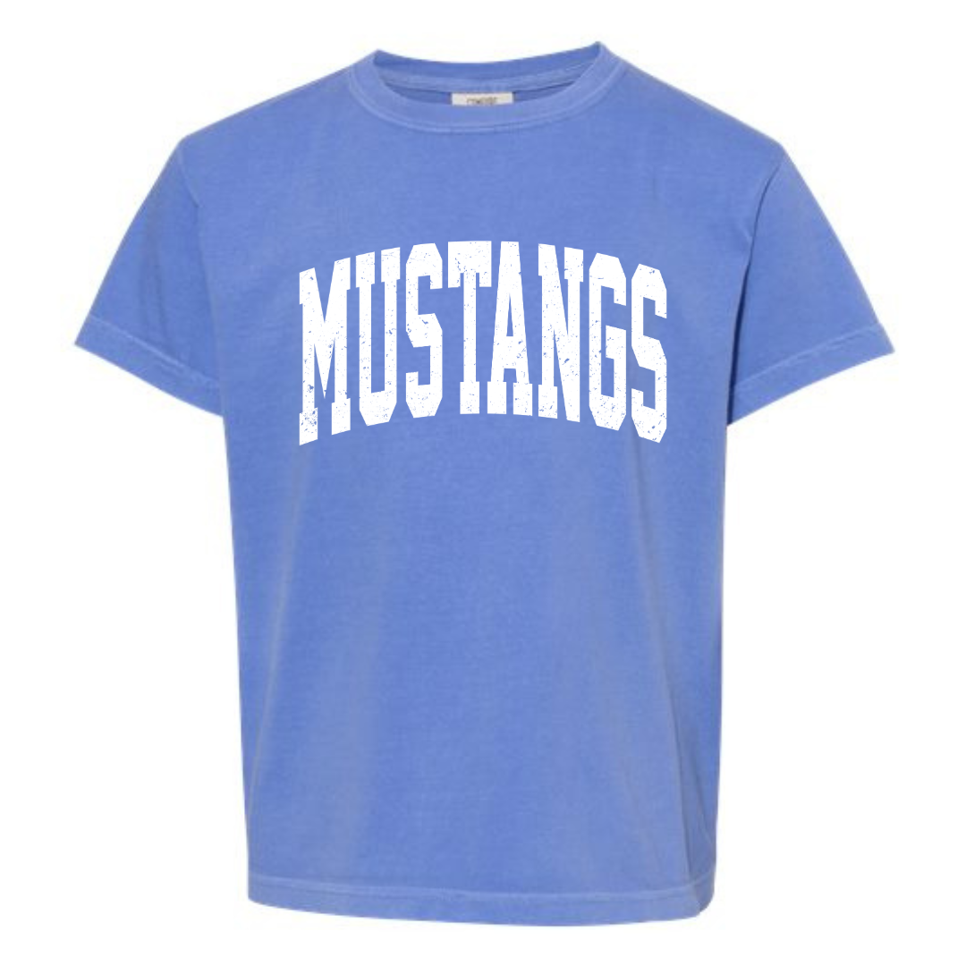Youth Comfort Color Distressed Mustangs
