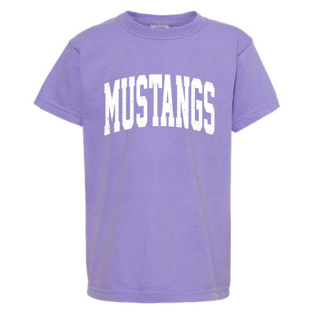 Youth Comfort Color Distressed Mustangs