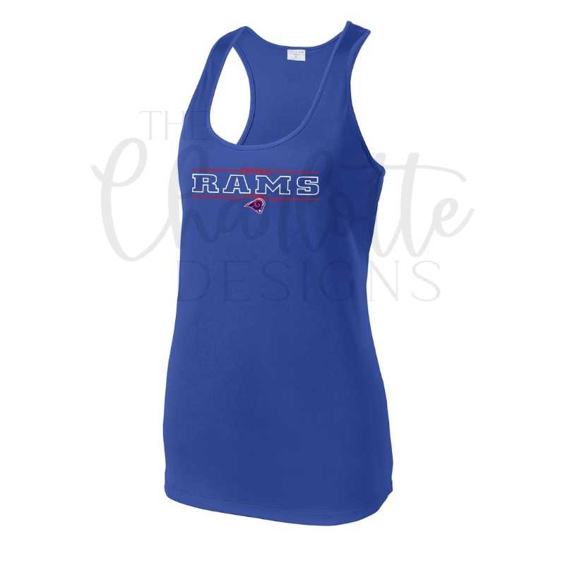 Rams Football Women's Performance Tank