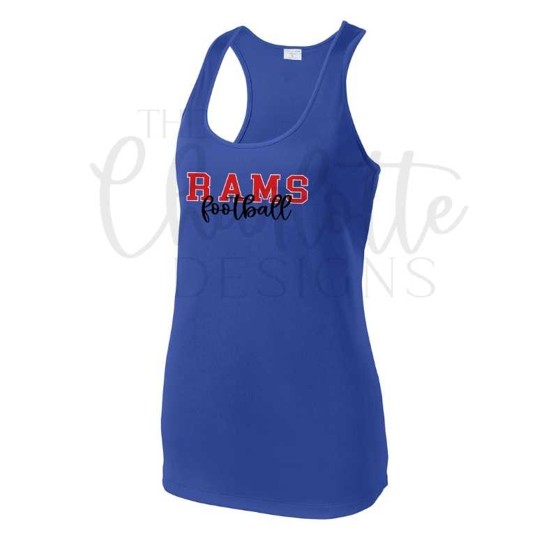 Rams Cursive Women's Performance Tank
