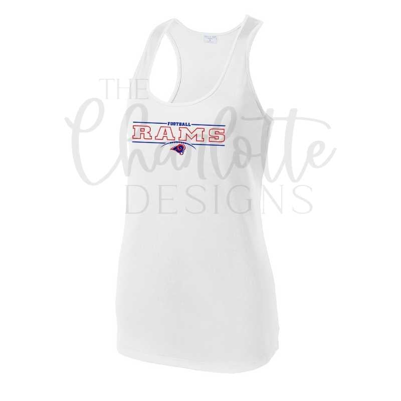 Rams Football Women's Performance Tank