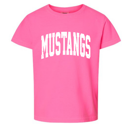 Youth Comfort Color Distressed Mustangs