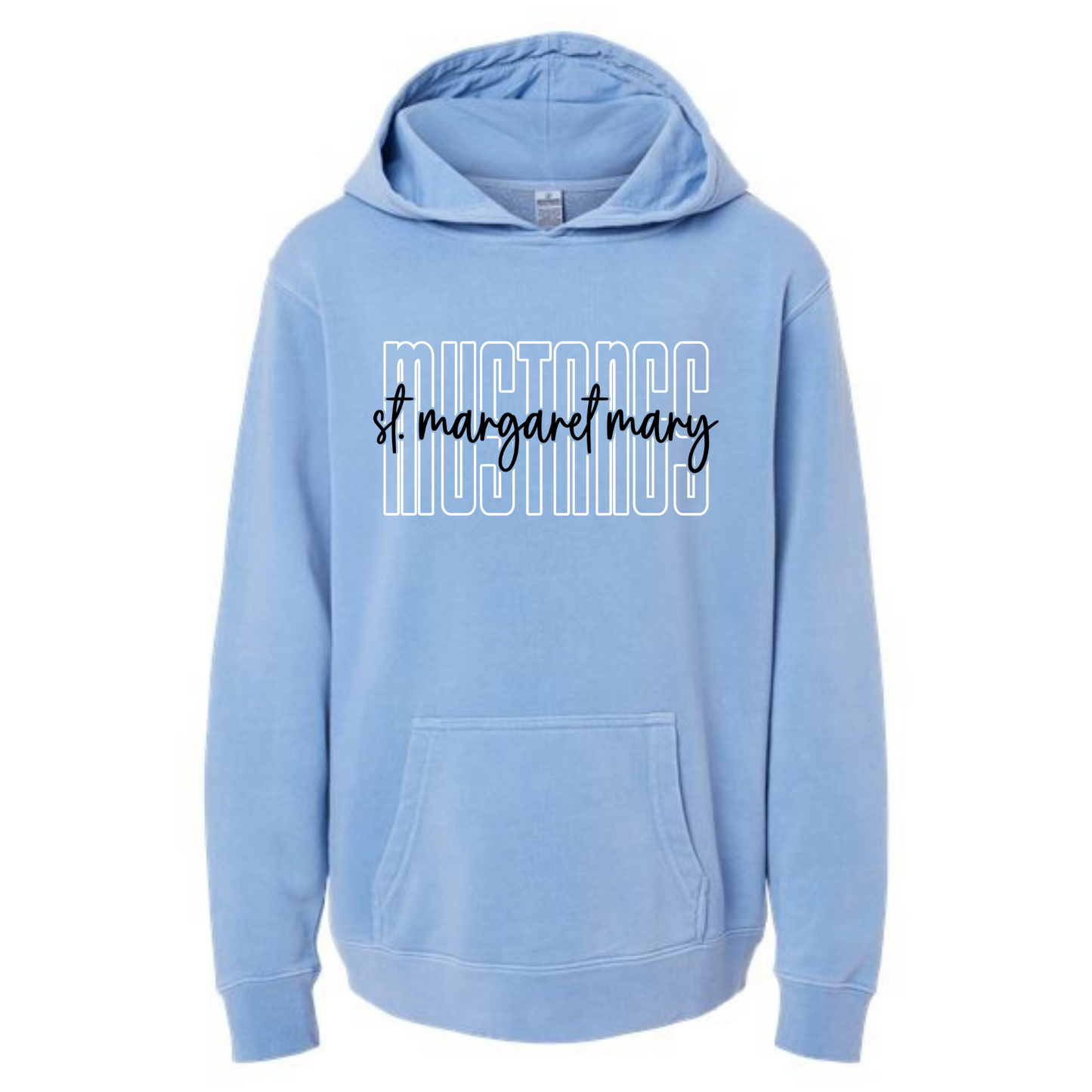 Mustangs Tall Letters Oversized Hoodies