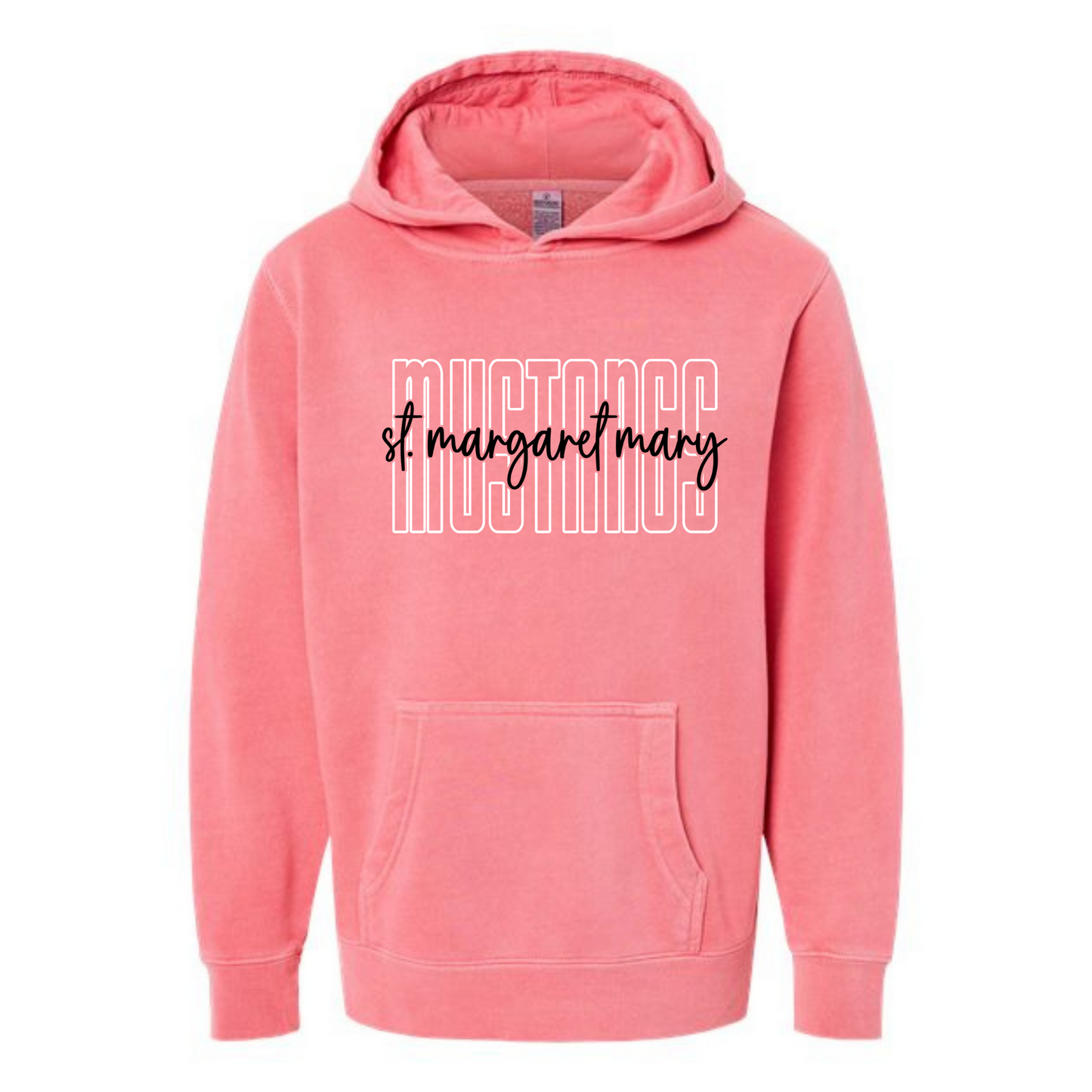 Mustangs Tall Letters Oversized Hoodies