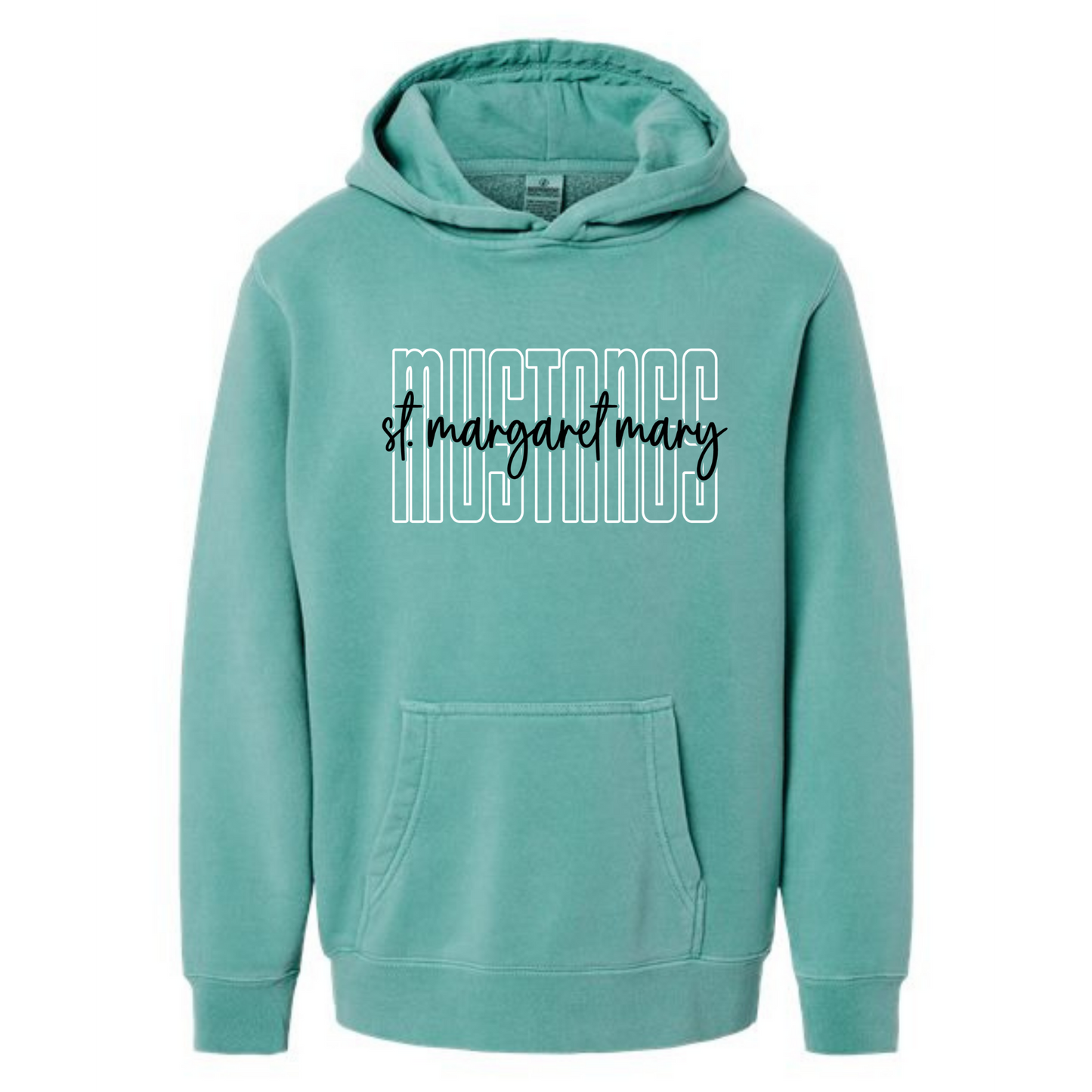 Mustangs Tall Letters Oversized Hoodies