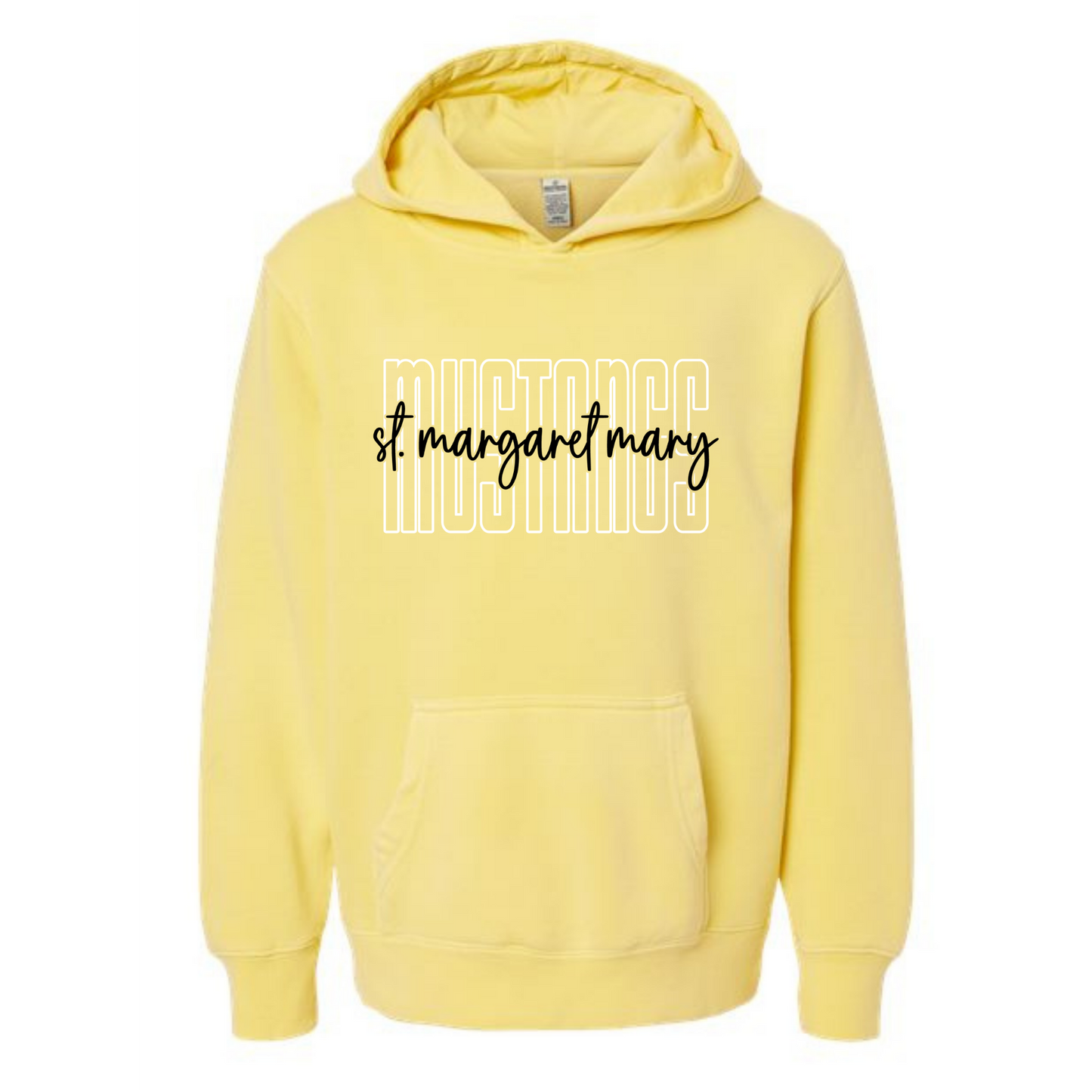 Mustangs Tall Letters Oversized Hoodies