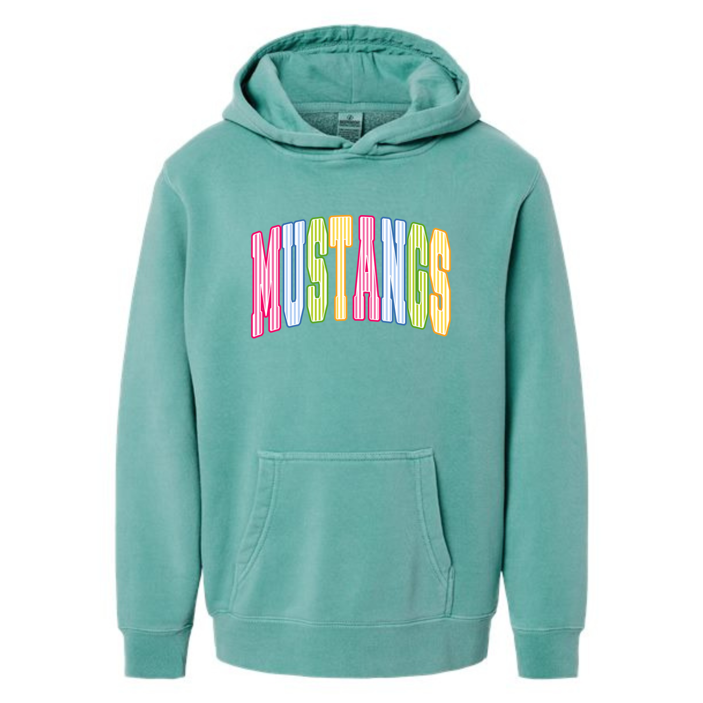 Mustangs Stripes Oversized Hoodies