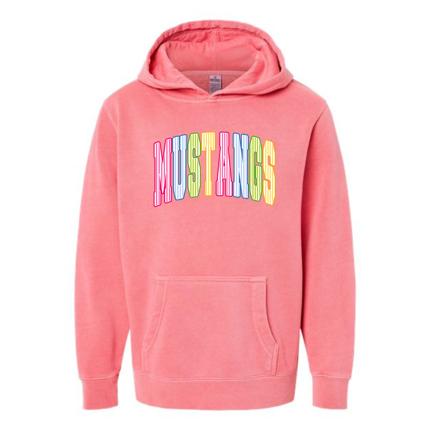 Mustangs Stripes Oversized Hoodies