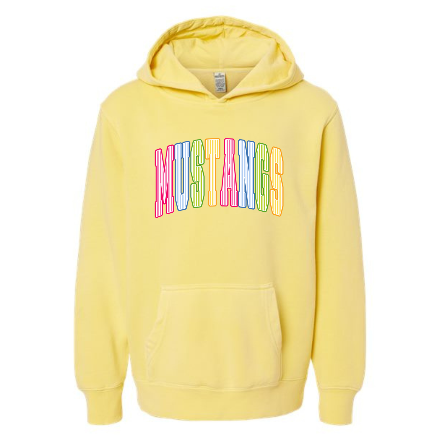 Mustangs Stripes Oversized Hoodies