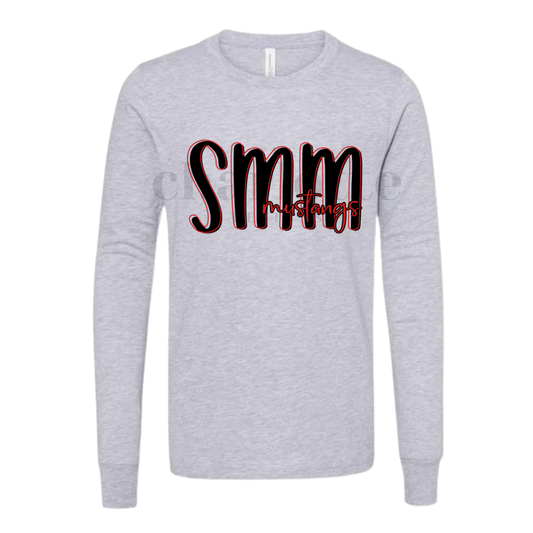 Women's Hand Drawn SMM Mustangs