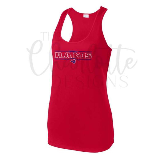 Rams Football Women's Performance Tank