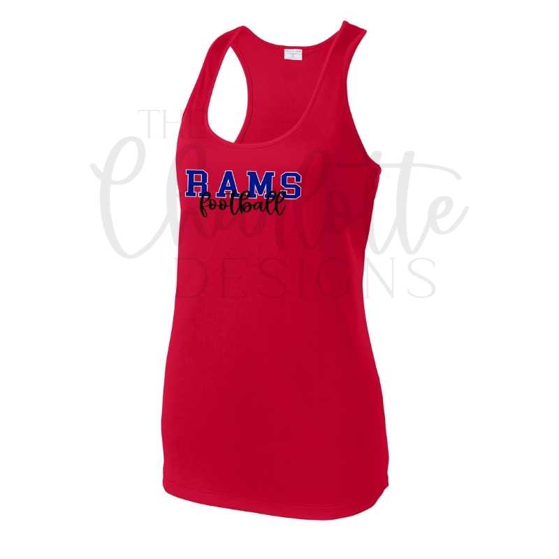 Rams Cursive Women's Performance Tank
