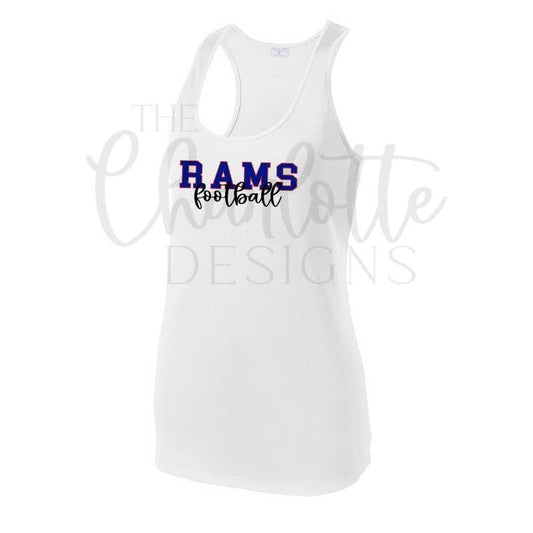 Rams Cursive Women's Performance Tank