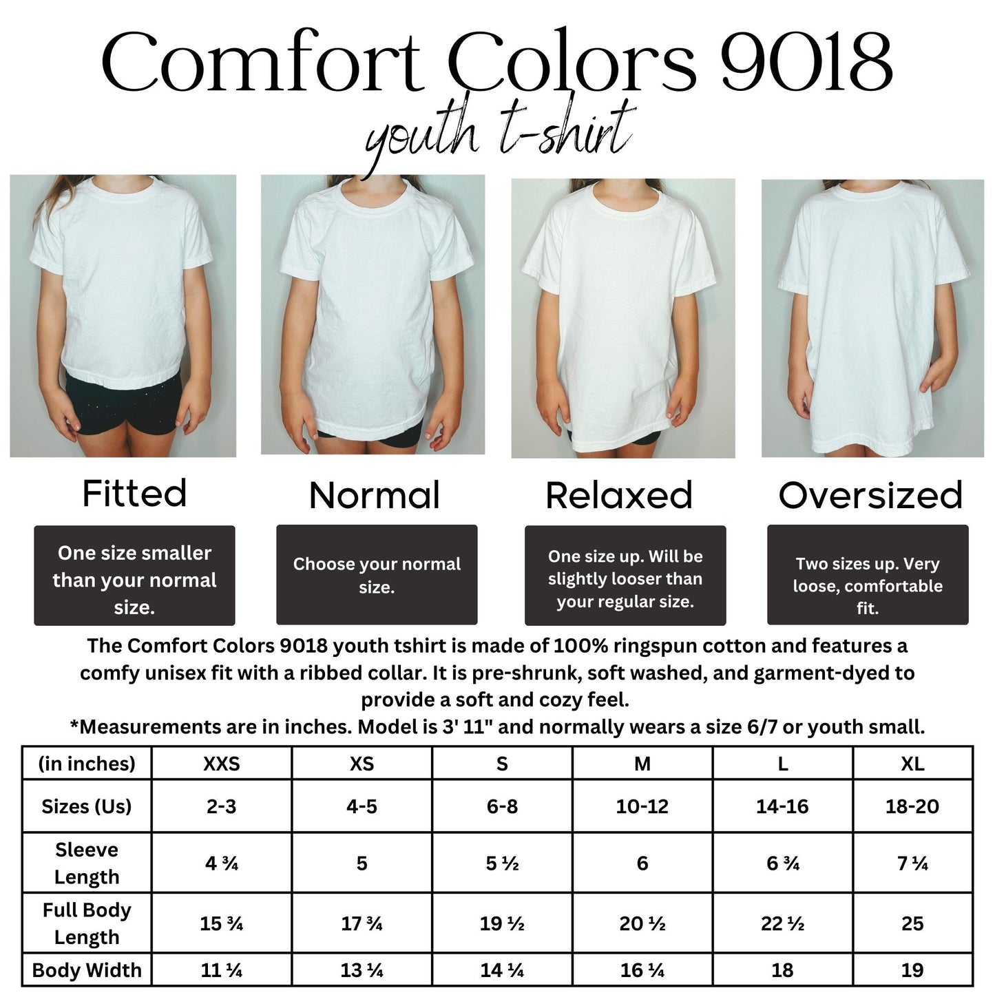 Youth Comfort Color Mustangs Heart