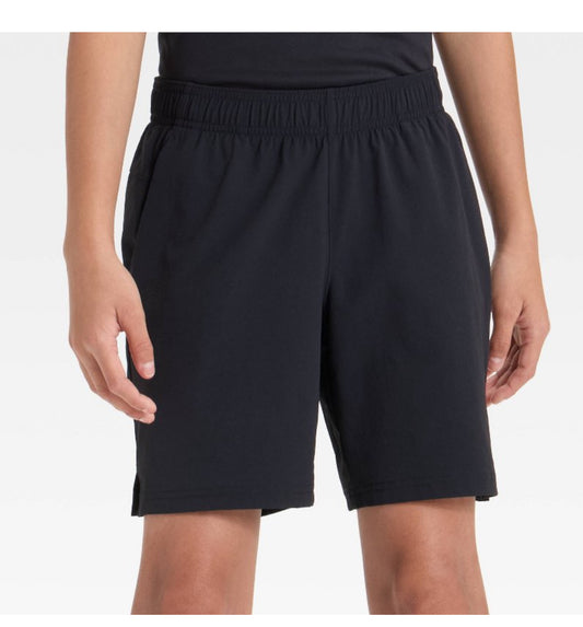 Boys' Woven Shorts - All In Motion- with Mustang on bottom left