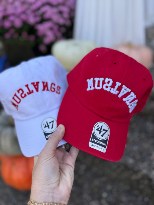3D Puff Upside Down Mustang Hat